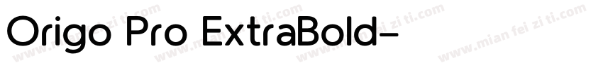 Origo Pro ExtraBold字体转换